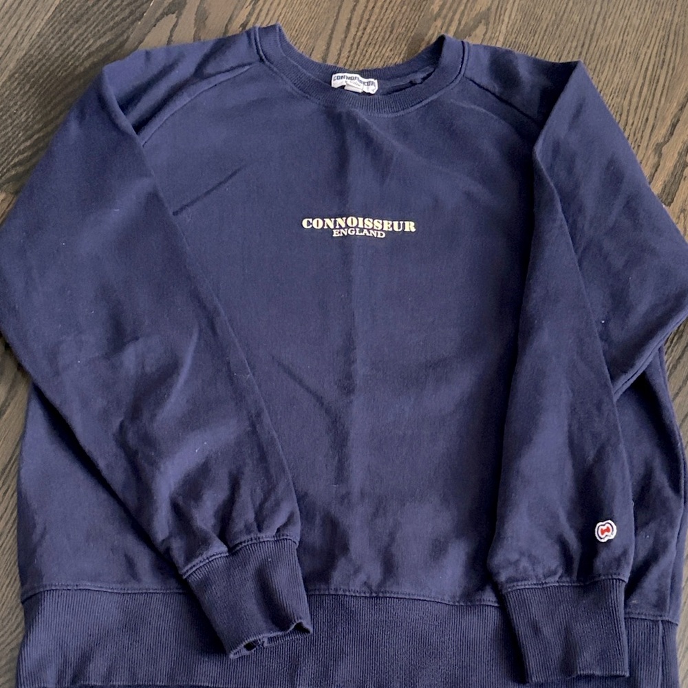Connoisseur Clothing Navy Blue Men's sweatshirt British luxury brand size large